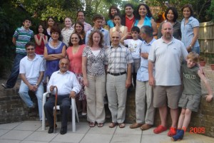 Mr Fazlullah Hayati with Baha'i Friends 